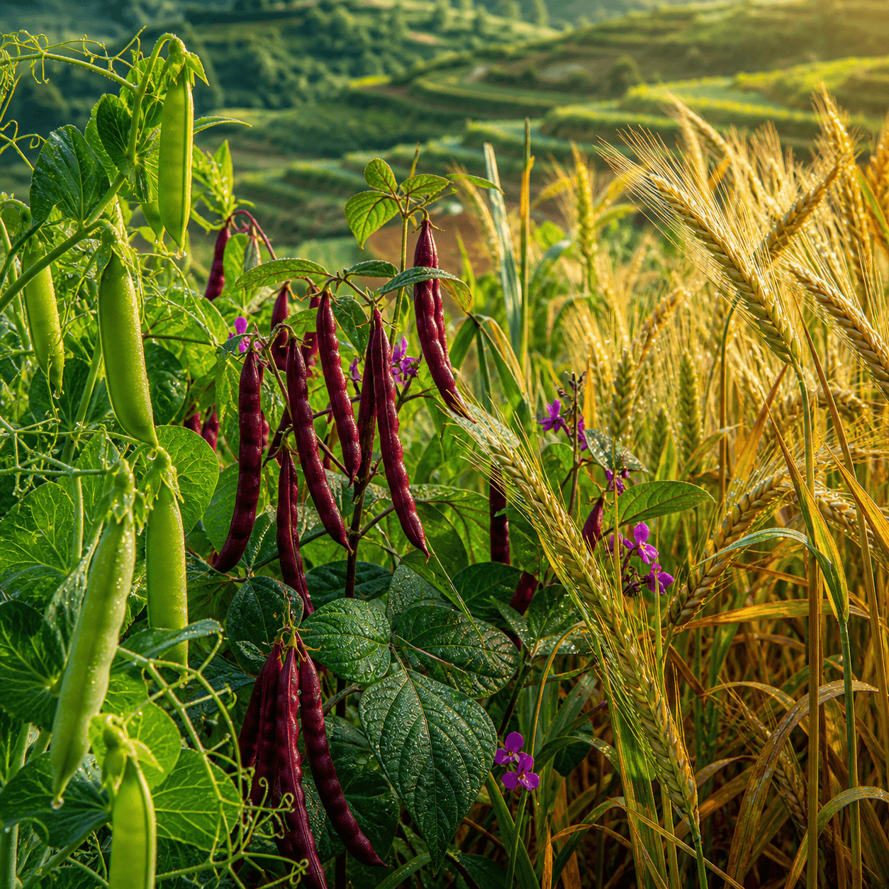 Legumes and cereals seed collection