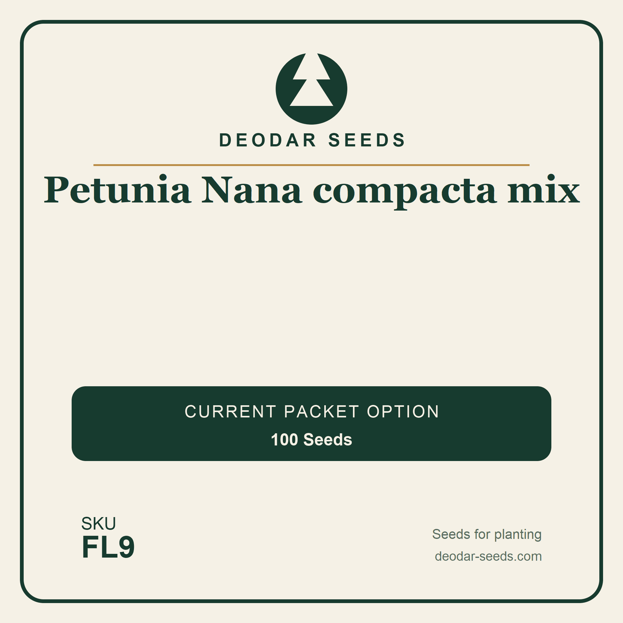 Petunia Nana compacta mix Seeds