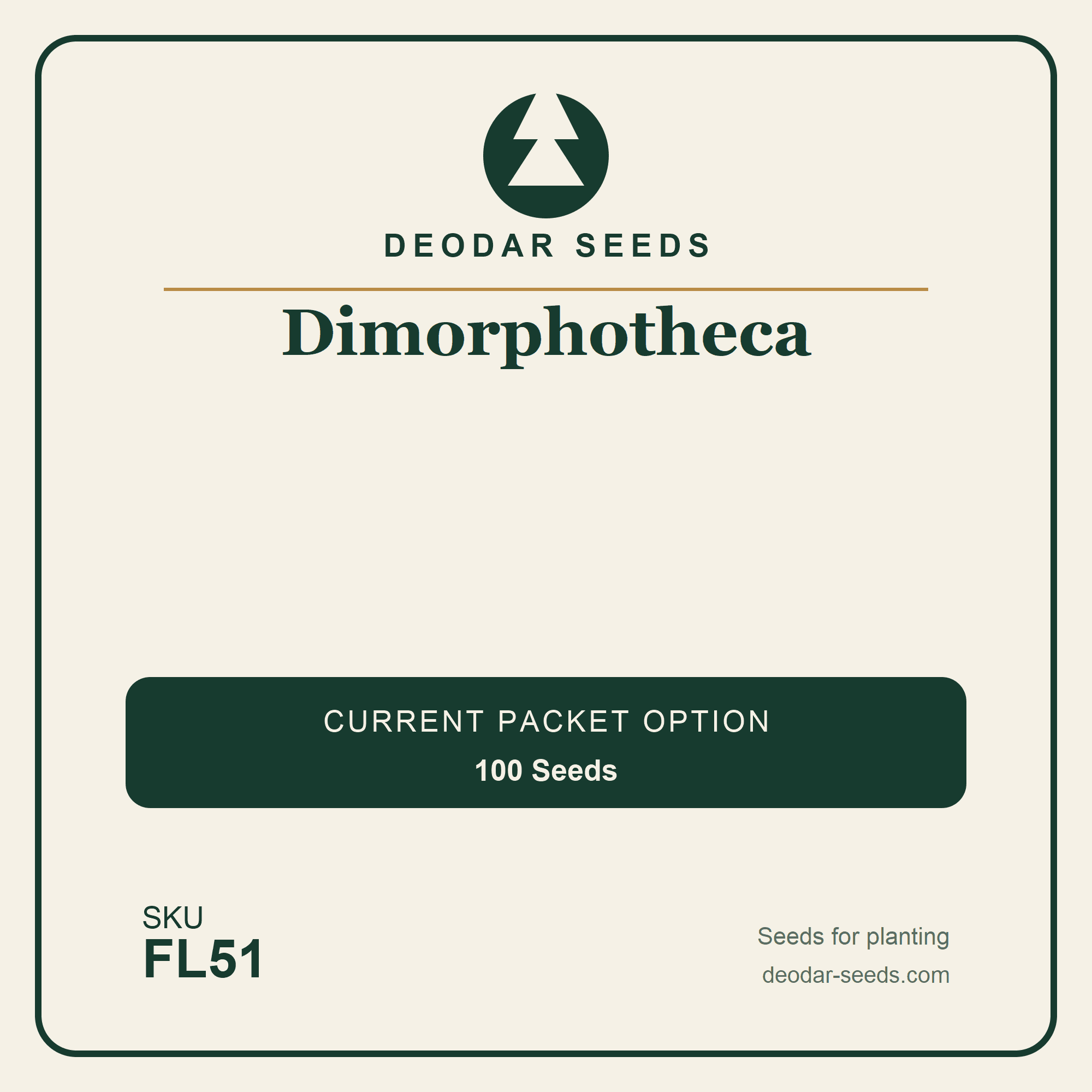 Dimorphotheca Seeds