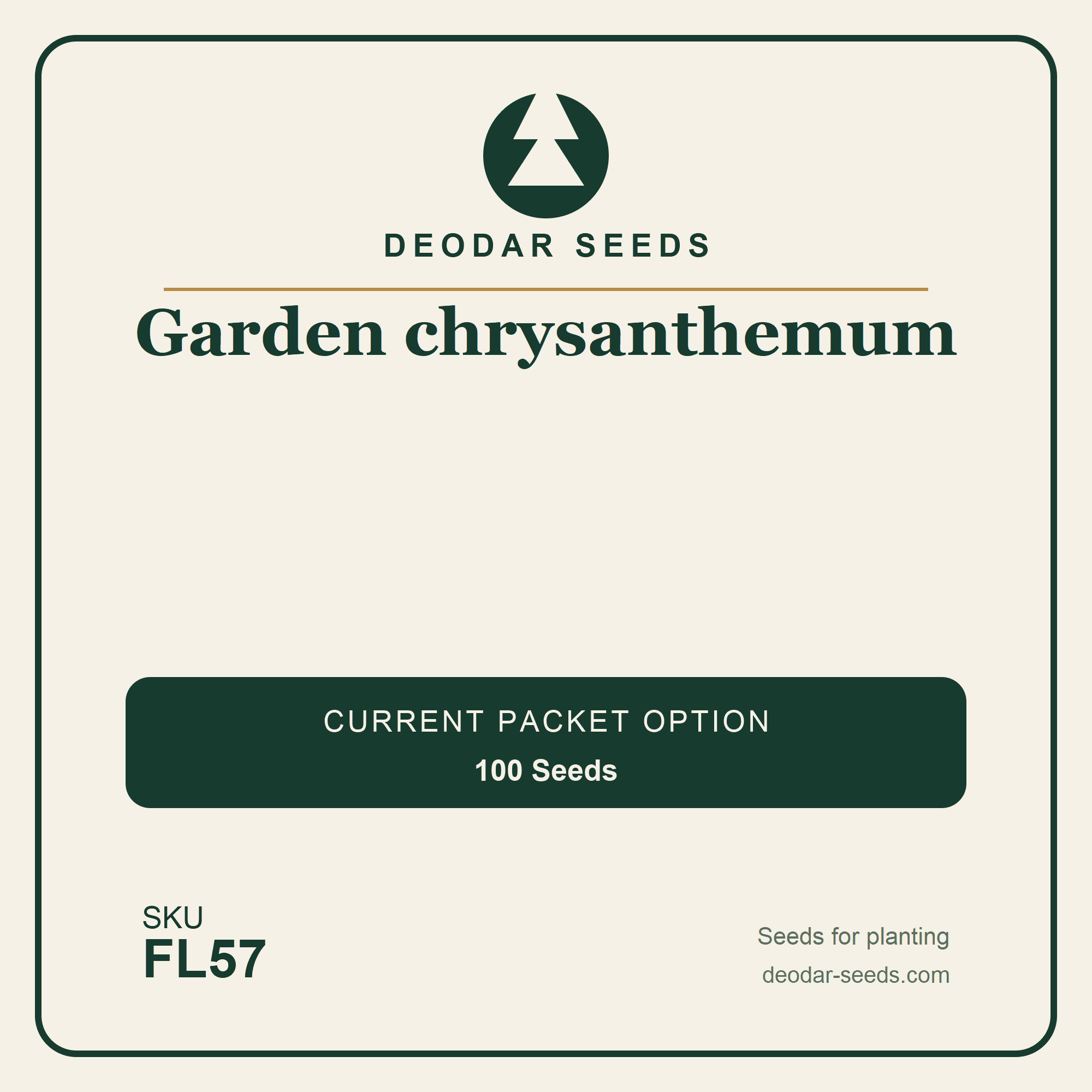 Garden chrysanthemum Seeds