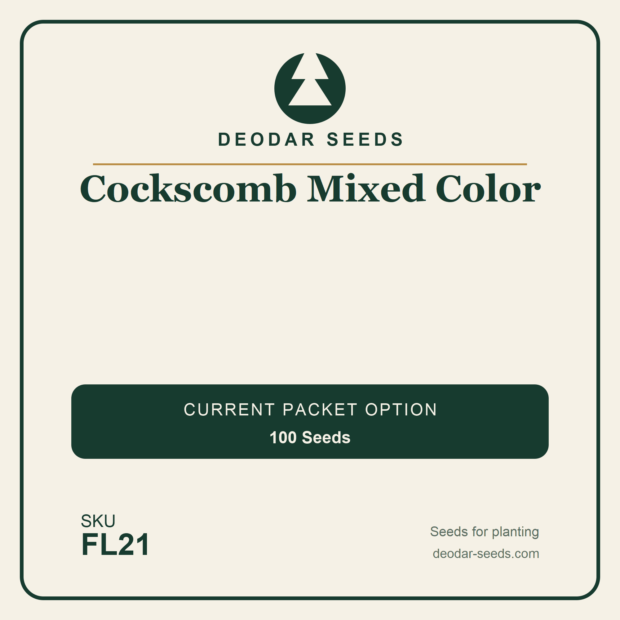 Cockscomb Mixed Color Seeds