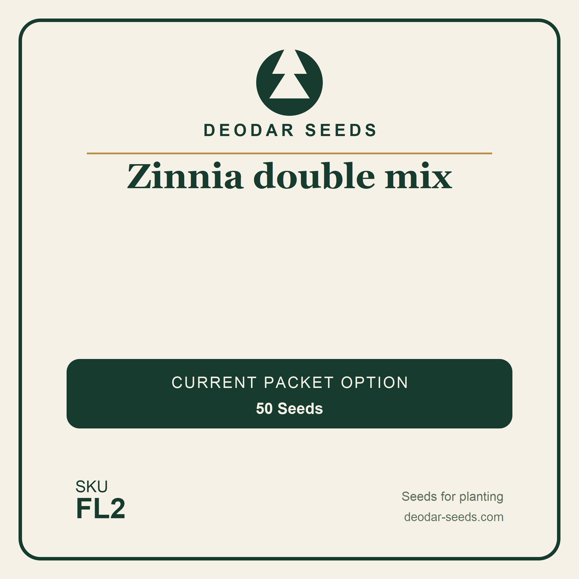 Zinnia double mix Seeds