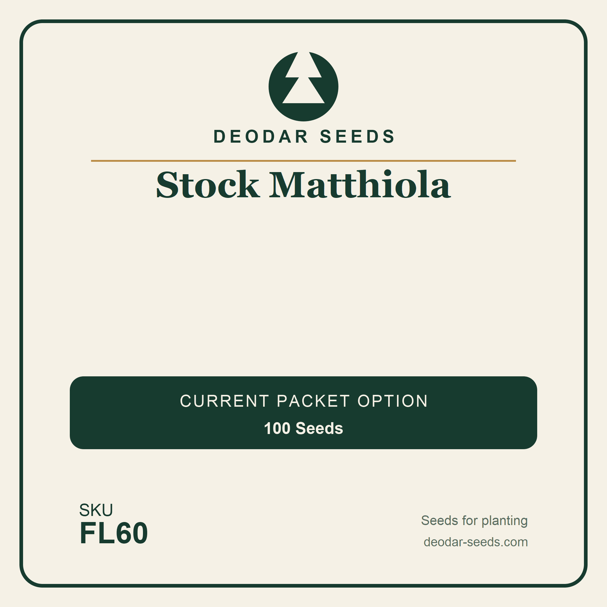 Stock Matthiola Seeds