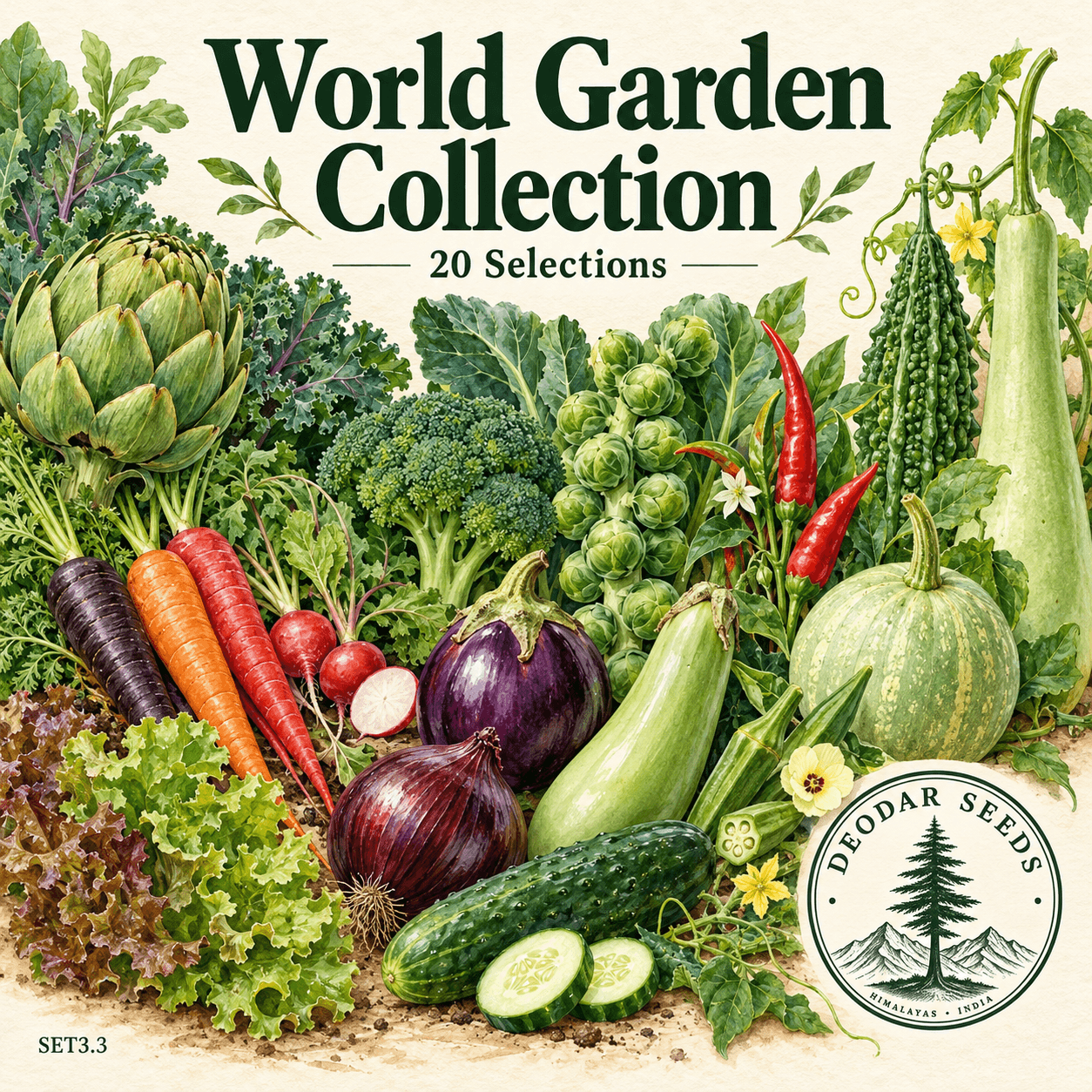 World Garden Collection, 20 Seed Varieties