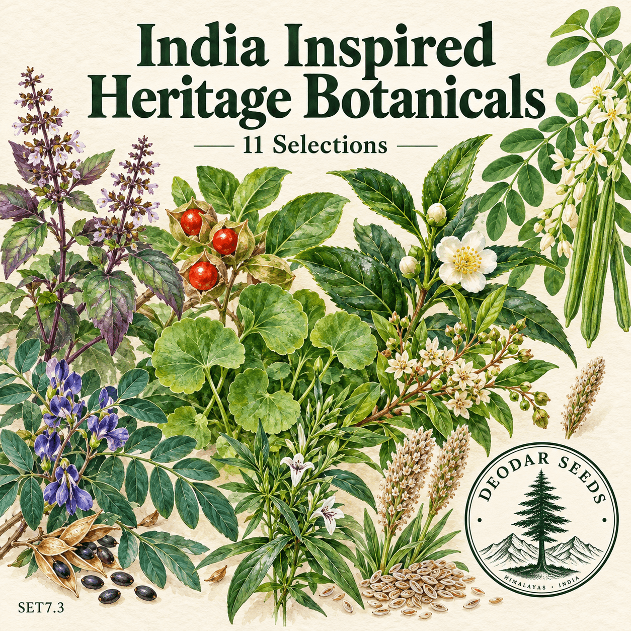 India Inspired Heritage Botanicals — 11 Seed Selections
