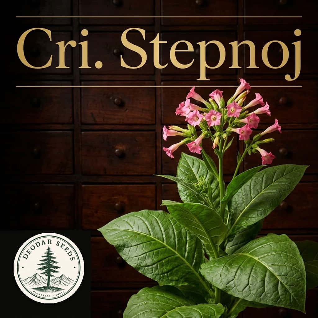 Tobacco Crymski Stepnoj (Crimean Steppe) Seeds — AI-generated kit illustration