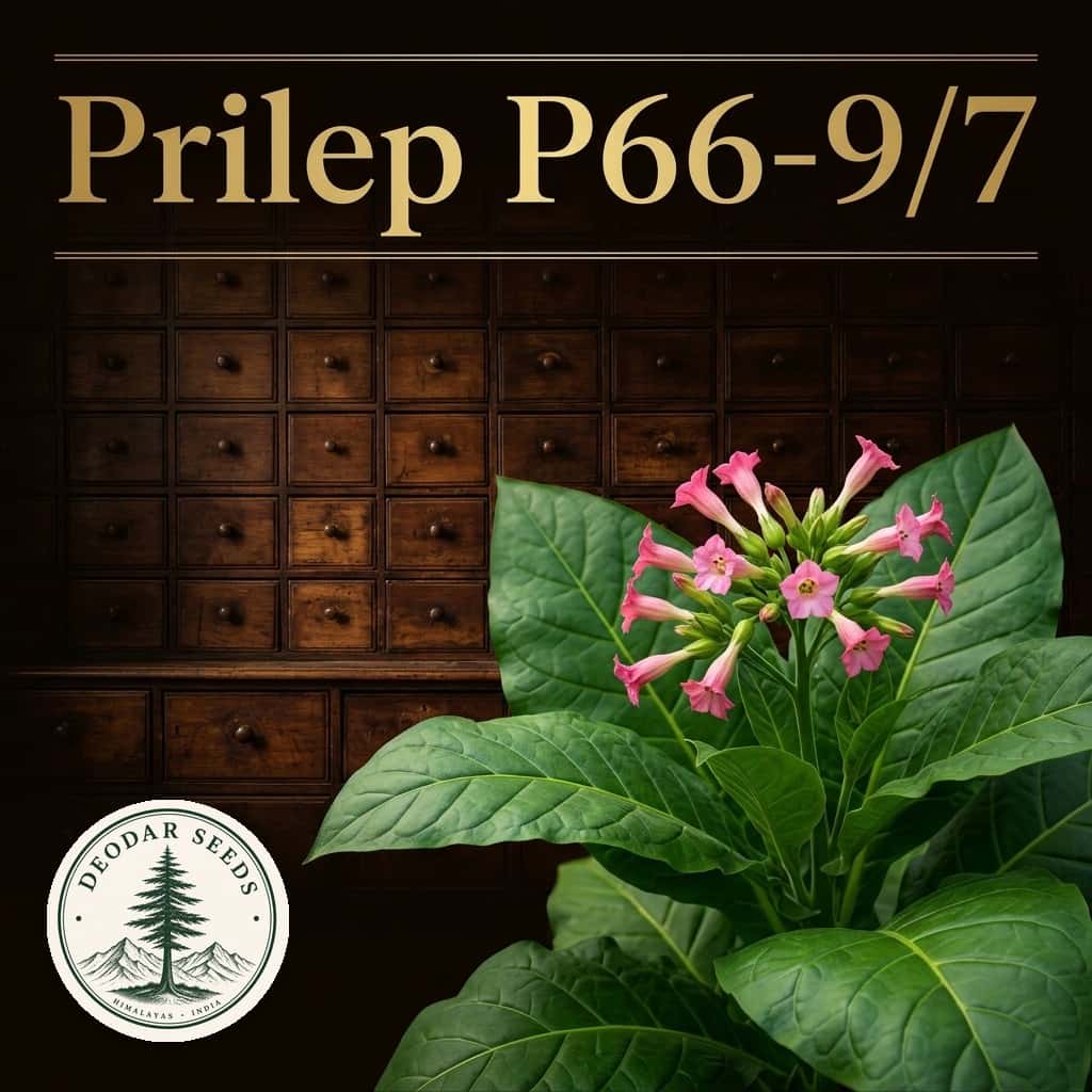 Tobacco Prilep P66-9/7 Seeds — AI-generated kit illustration