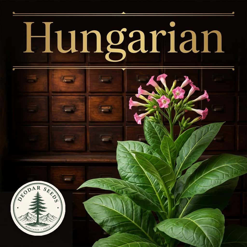Tobacco Hungarian Seeds — AI-generated kit illustration