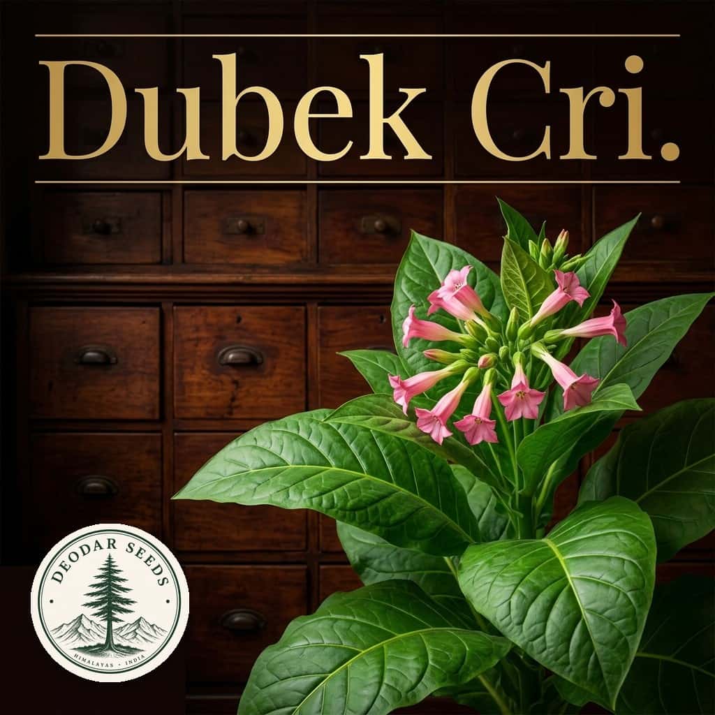 Tobacco Dubek Crimean Seeds — AI-generated kit illustration