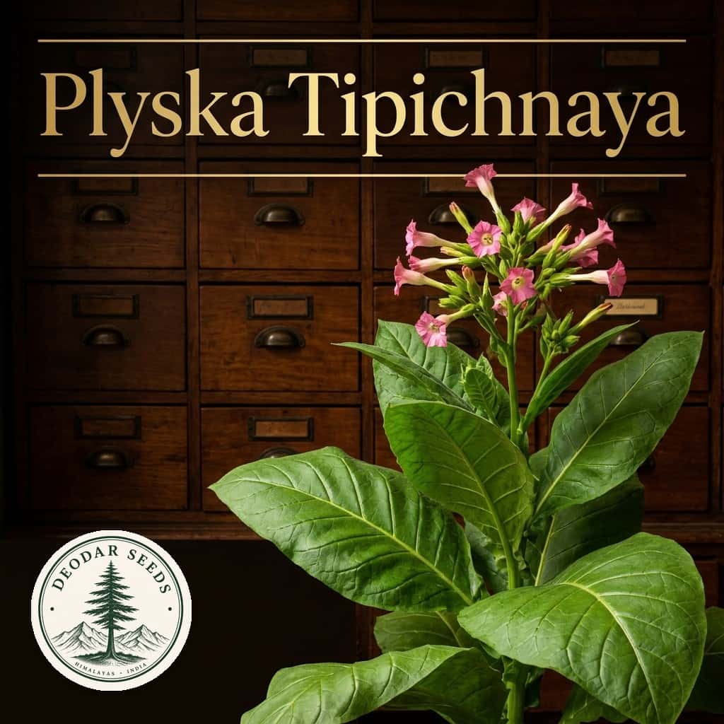 Tobacco Plyska Tipichnaya Seeds — AI-generated kit illustration