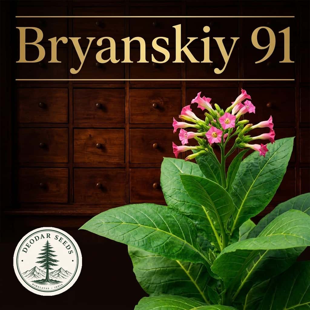 Tobacco Bryanskiy 91 Seeds — AI-generated kit illustration
