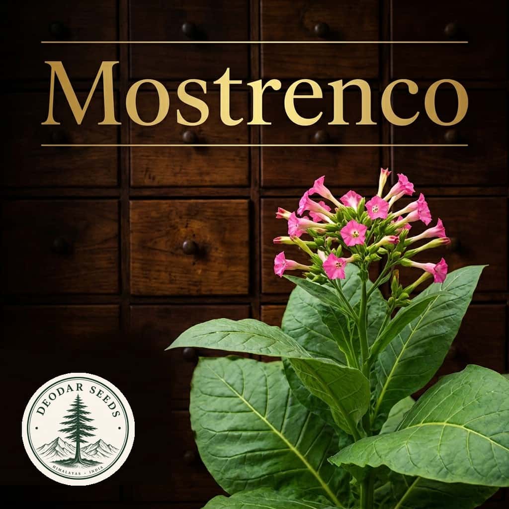 Tobacco Mostrenco Seeds — AI-generated kit illustration