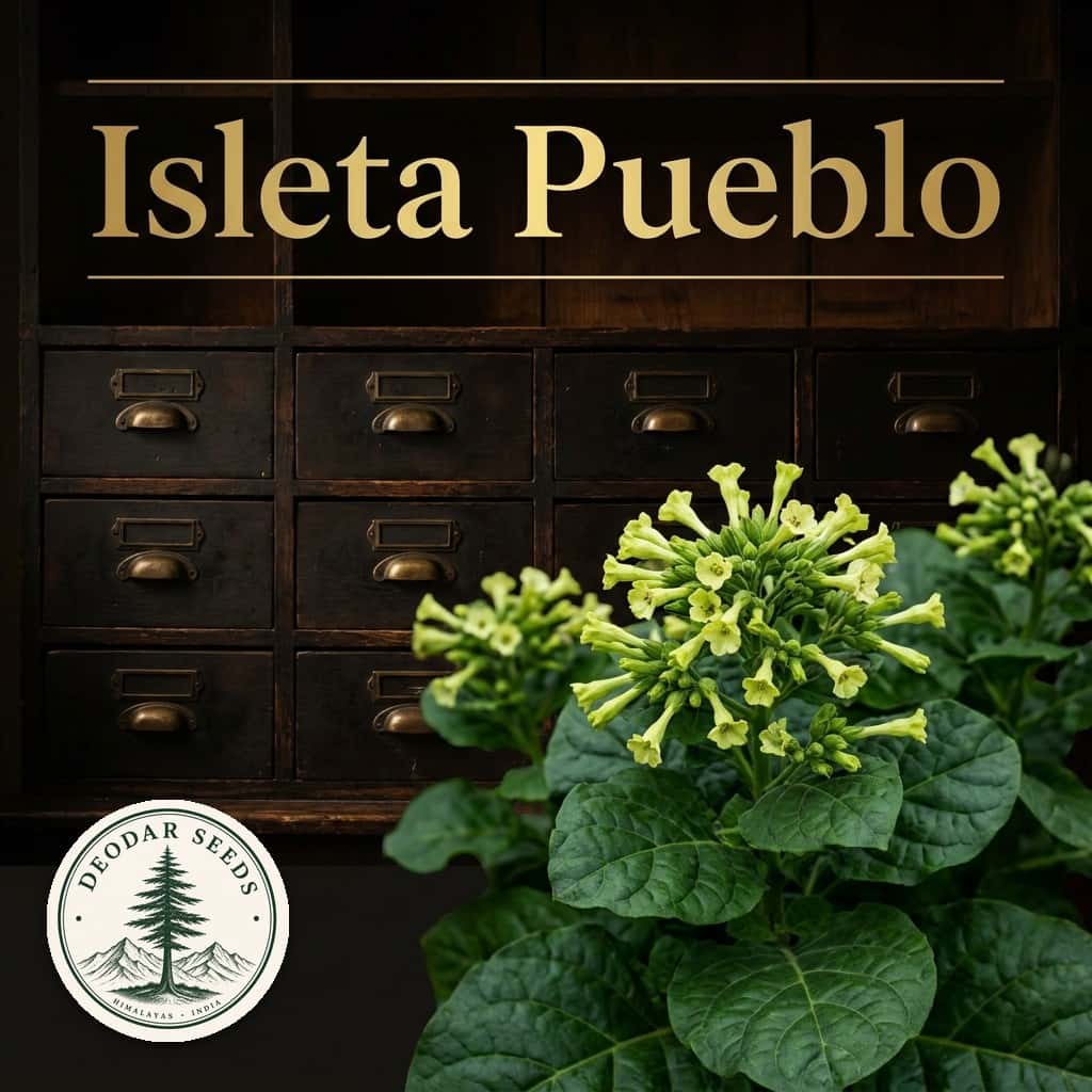 Shag Isleta Pueblo Seeds — AI-generated kit illustration